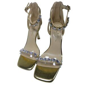 Jessica Simpson Women's Gold Heels JP-AYCEVA-T Size‎ 7.5